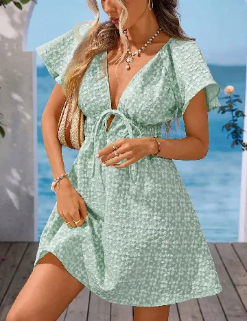 Rochie scurta SHEIN, verde