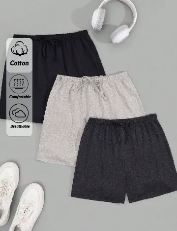 Set Pantaloni scurti 3 perechi SHEIN, mix culori