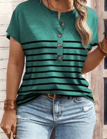 Tricou SHEIN CURVE, verde
