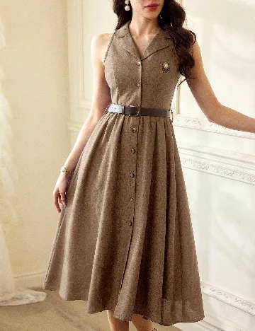 Rochie medie SHEIN, maro
