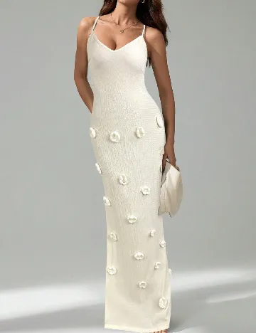 Rochie lunga SHEIN, ecru