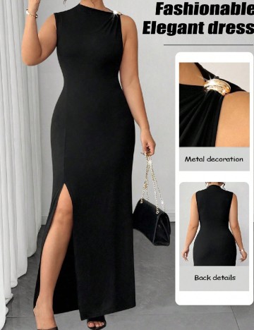 Rochie lunga SHEIN CURVE, negru