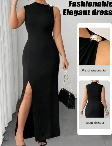 Rochie lunga SHEIN CURVE, negru
