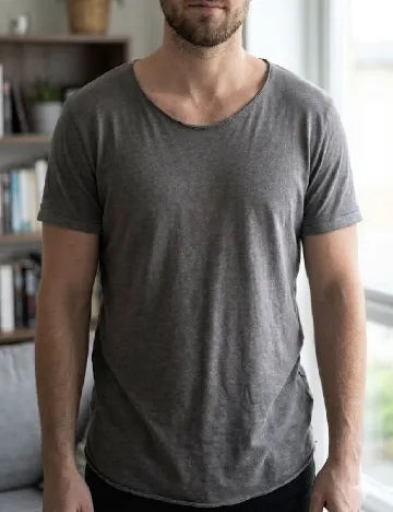 Tricou Pull&Bear, gri