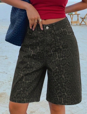 Pantaloni scurti SHEIN, animal print