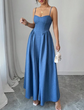 Rochie lunga SHEIN, albastru