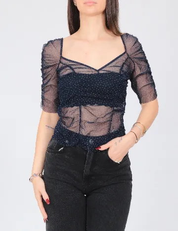 Top Zara, albastru