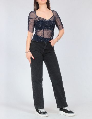 Top Zara, albastru
