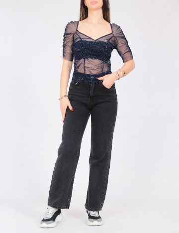 Top Zara, albastru