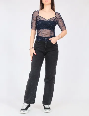 Top Zara, albastru