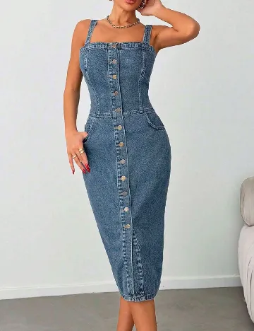Rochie medie SHEIN, albastru