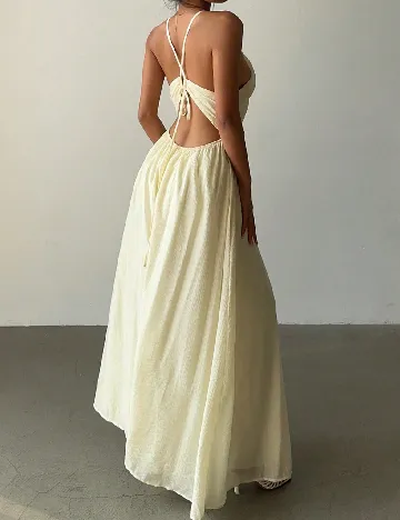 Rochie lunga SHEIN, crem