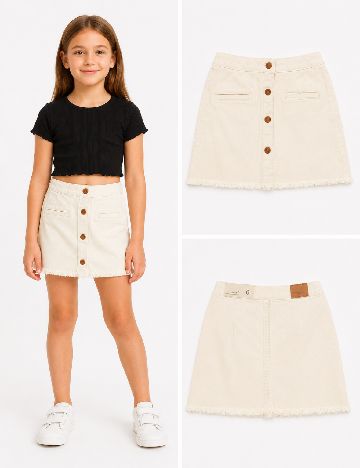 Fusta Zara, crem
