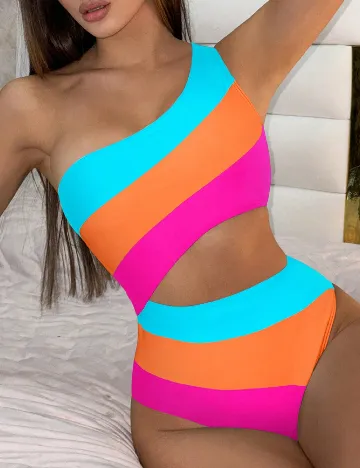 Costum de baie SHEIN, mix culori