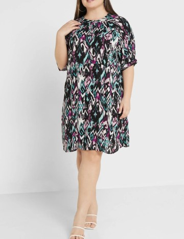 Rochie scurta Only Carmakoma, mix culori