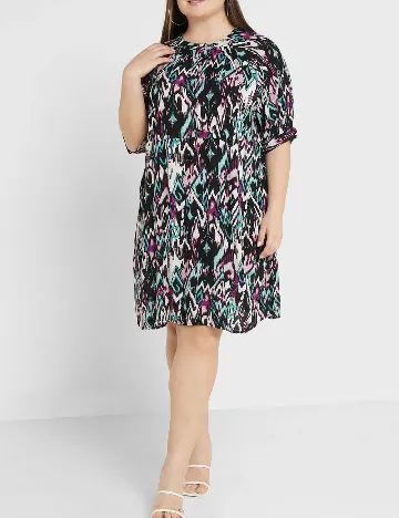 Rochie scurta Only Carmakoma, mix culori