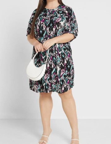 Rochie scurta Only Carmakoma, mix culori