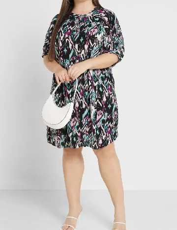 Rochie scurta Only Carmakoma, mix culori