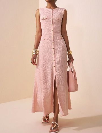 Rochie lunga SHEIN, roz