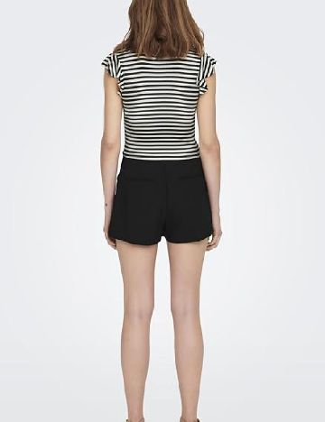 Top Only, negru/alb