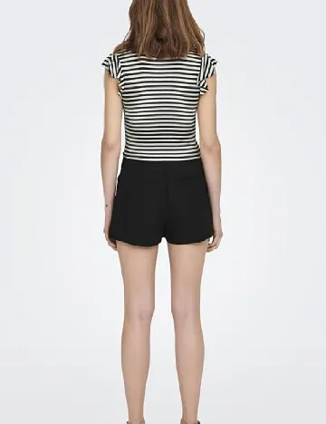 Top Only, negru/alb