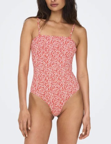Costum de baie Only, portocaliu/alb