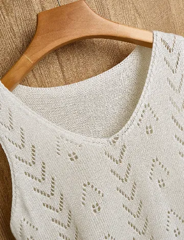 Top SHEIN, ecru