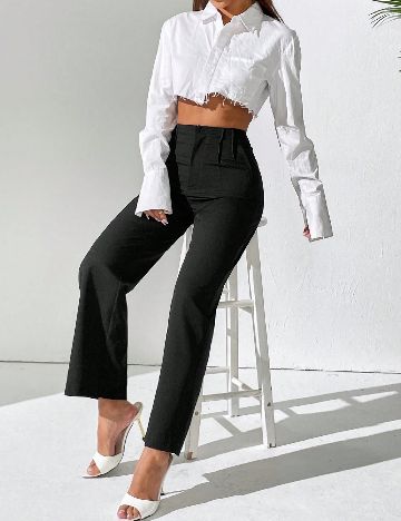 Pantaloni SHEIN, negru