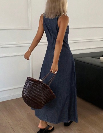 Rochie lunga Dazy, albastru