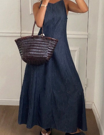 Rochie lunga Dazy, albastru