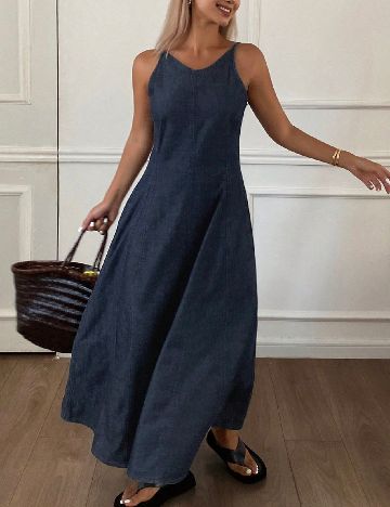 Rochie lunga Dazy, albastru