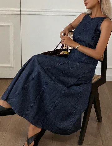 Rochie lunga Dazy, albastru