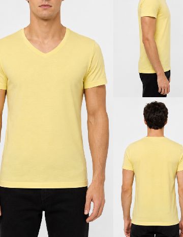 Tricou Bershka, galben