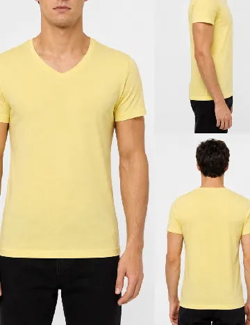 Tricou Bershka, galben