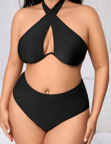 Sutien de baie SHEIN CURVE, negru