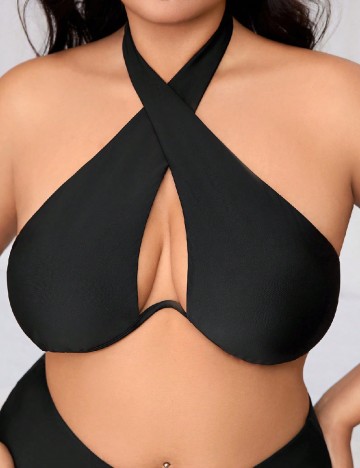 Sutien de baie SHEIN CURVE, negru