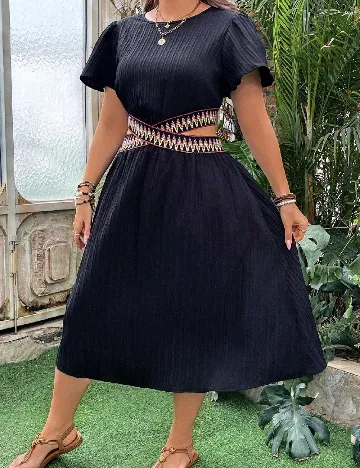 Rochie medie SHEIN CURVE, negru