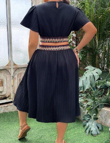 Rochie medie SHEIN CURVE, negru