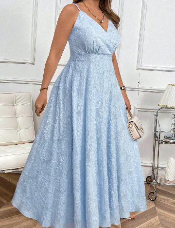 Rochie lunga SHEIN CURVE, albastru