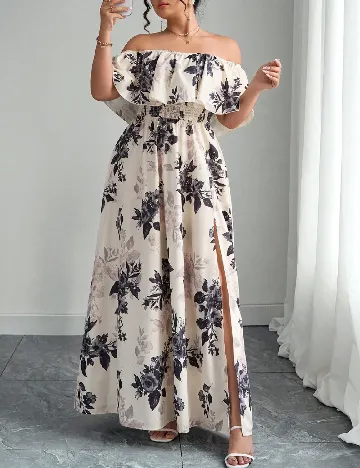 Rochie lunga SHEIN CURVE, floral print