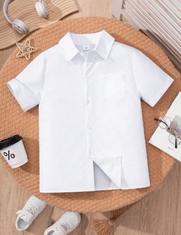 Camasa Shein Kids, alb