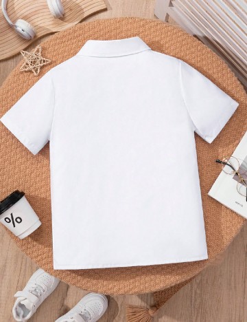 Camasa Shein Kids, alb
