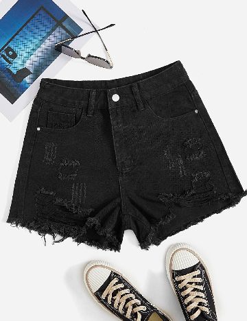 Pantaloni scurti SHEIN, negru