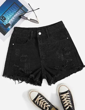 Pantaloni scurti SHEIN, negru