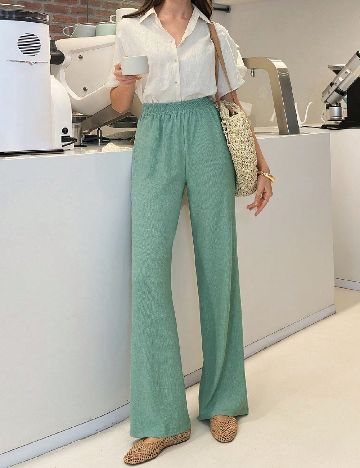 Pantaloni SHEIN, verde