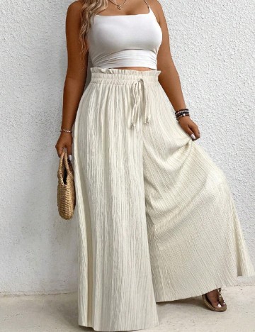 Pantaloni SHEIN CURVE, bej