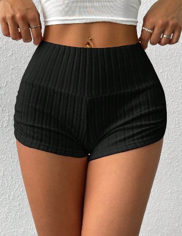 Pantaloni scurti SHEIN, negru