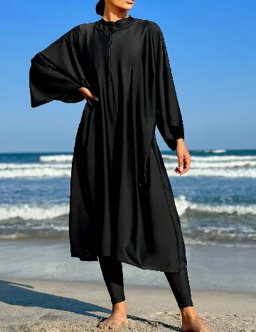 Costum de baie SHEIN, negru