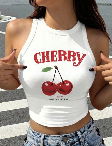 Top SHEIN, alb