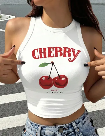 Top SHEIN, alb